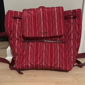 Kate Spade Backpack | pink motif with hearts | flexible & waterproof